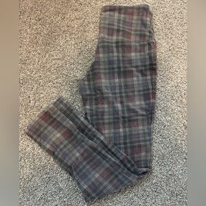 Plaid legging work pant size small Natural Reflections